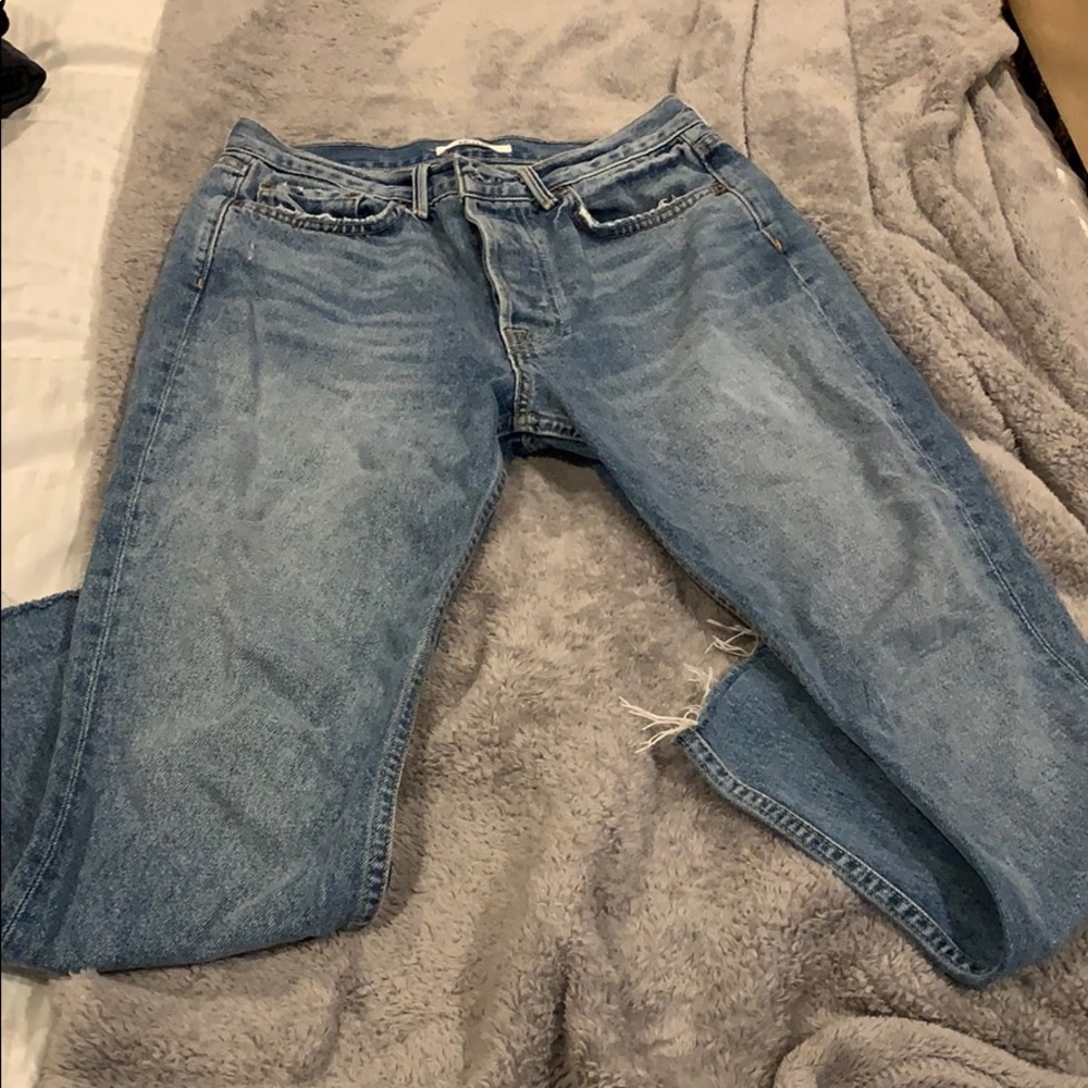 GRLFRND denim in stone wash